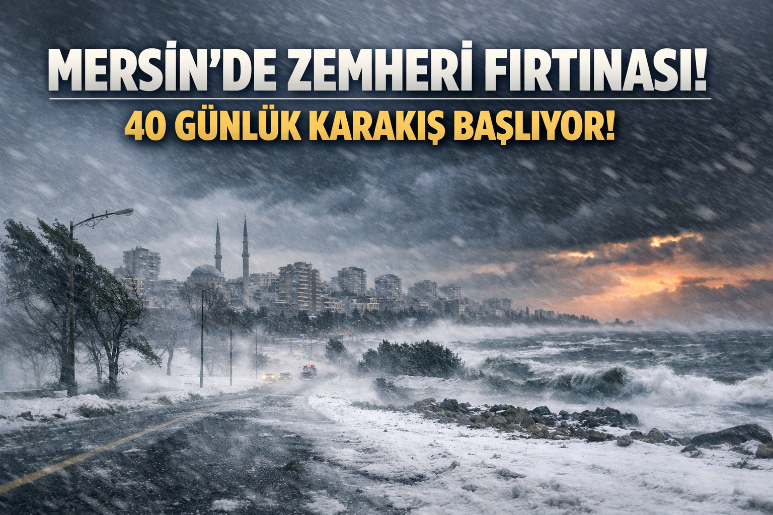 Mersin’de zemheri fırtınası başlıyor: 40 günlük karakış geliyor