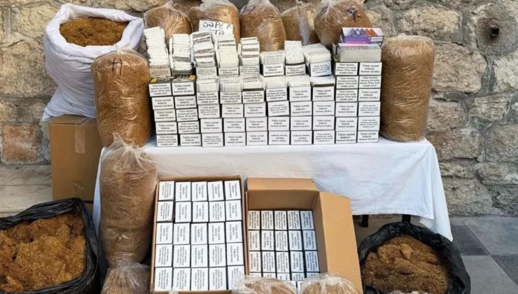 Mersin’de kaçak makaron operasyonu: 1 gözaltı