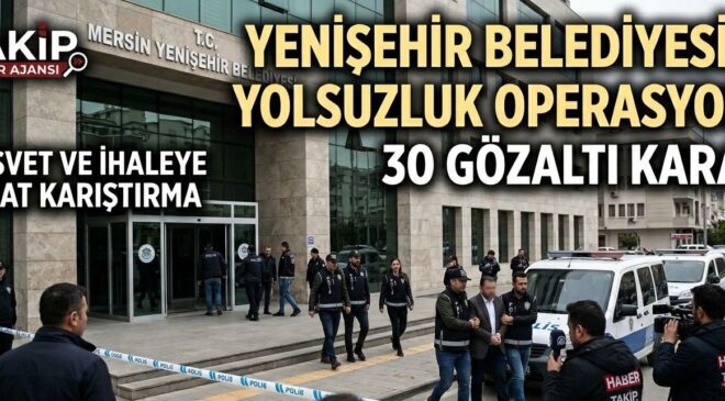 Yenişehir Belediyesi’nde Şafak Operasyonu: Çok Sayıda Gözaltı Var!