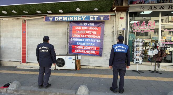 Şahinbey’de Halk Sağlığı Operasyonu: Tarihi Geçmiş Ürün Satan Kasap Kapatıldı!