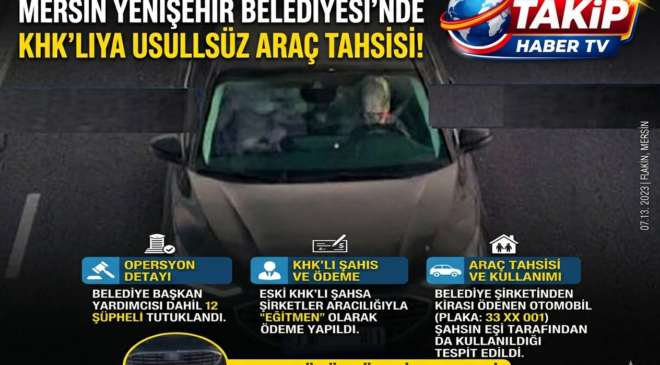 KHK ile ihraç olan şahsa belediye araç vermiş