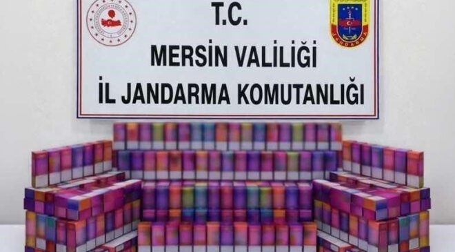 Mersin’de baskın! Kaçak sigara ticareti böyle ortaya çıktı