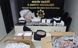 Mersin’de zehir fabrikası çökertildi! Binlerce hap ele geçirildi
