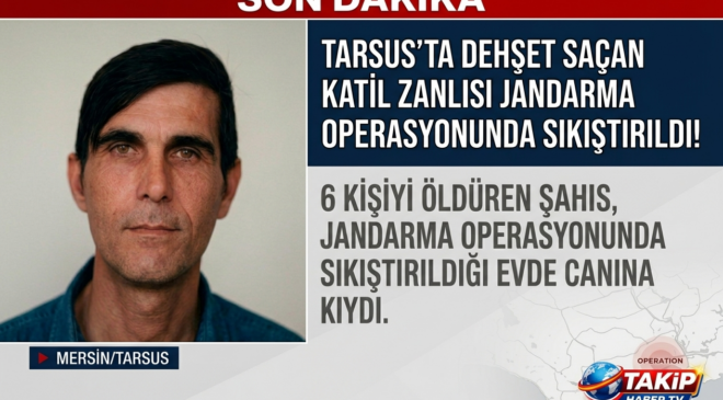 ​TARSUS’TA DEHŞET SAÇAN KATİL ZANLISI İNTİHAR ETTİ!