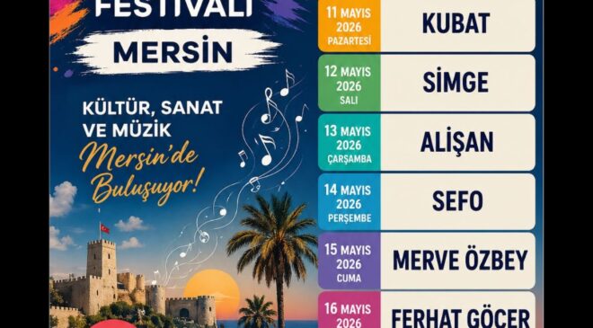 Oğuzhan Koç, Sefo, Bengü, Simge… Mersin’de festival heyecanı başlıyor