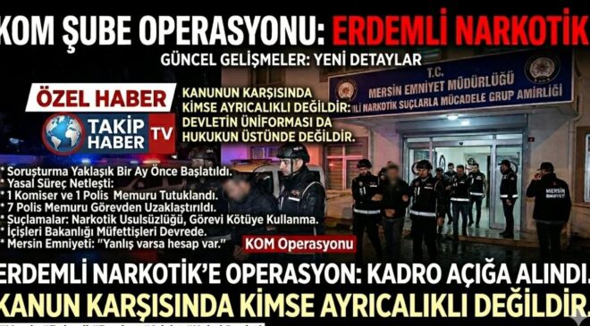 MERSİN EMNİYETİ’NDE BÜYÜK OPERASYON!