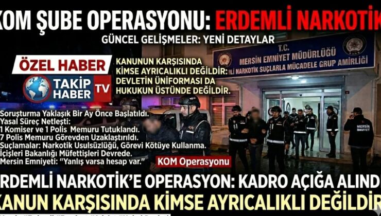 MERSİN EMNİYETİ’NDE BÜYÜK OPERASYON!