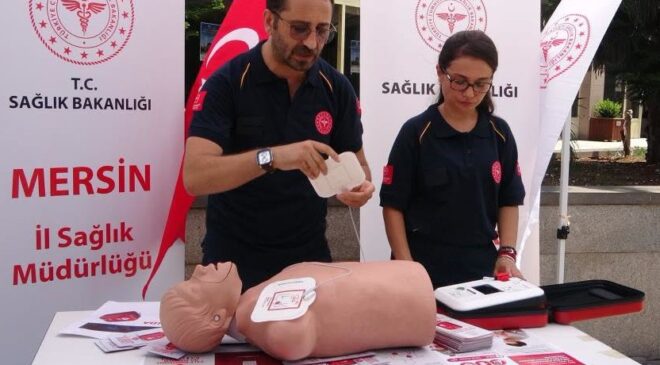 Mersin’in 4 noktasına hayat kurtaran OED cihazı yerleştirildi