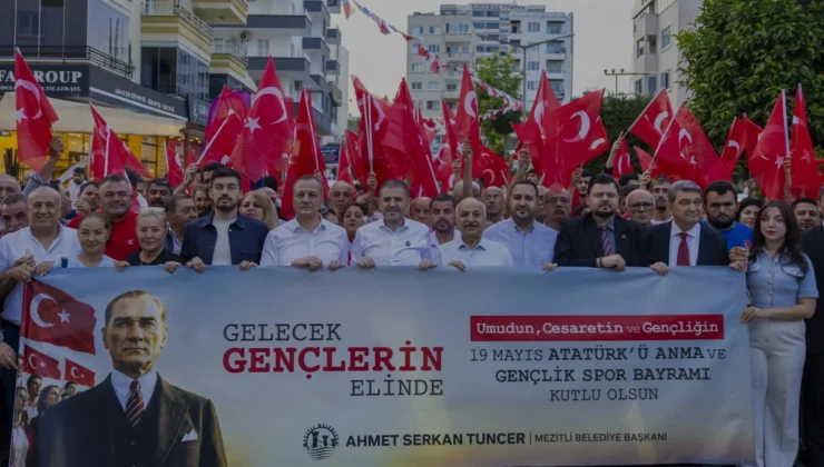 Mezitli 19 Mayıs Atatürk’ü Anma Gençlik ve Spor Bayramını kutladı