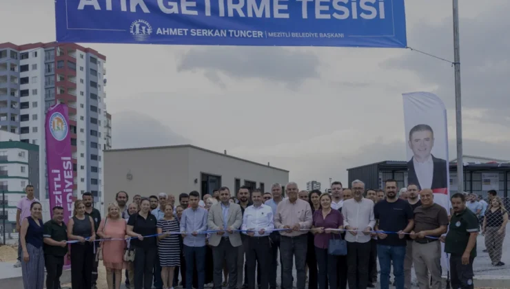 Mezitli Belediyesi Atık Getirme Merkezini Hizmete Açtı
