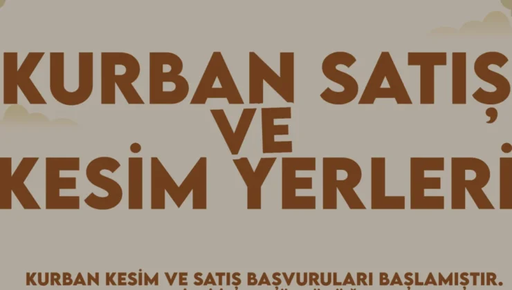 Mezitli Belediyesi Kurban Bayramı İçin Satış ve Kesim Noktalarını Açıkladı
