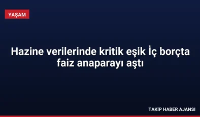 Hazine verilerinde kritik eşik İç borçta faiz anaparayı aştı