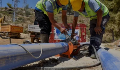 Mersin Anamurda İçme Suyu Hattında Altyapı Yenileme Çalışması