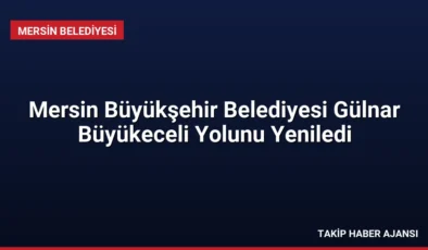 Mersin Büyükşehir Belediyesi Gülnar Büyükeceli Yolunu Yeniledi