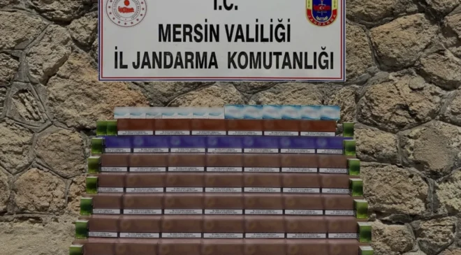 Mersin Jandarmasından Kaçak Tütün Ürünü Operasyonu