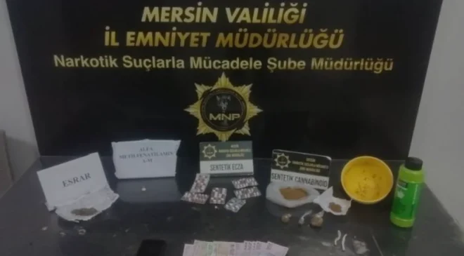 Mersin merkezli narkotik operasyonunda 4 kişi tutuklandı