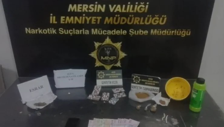 Mersin merkezli narkotik operasyonunda 4 kişi tutuklandı