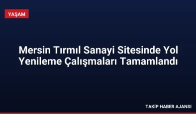 Mersin Tırmıl Sanayi Sitesinde Yol Yenileme Çalışmaları Tamamlandı