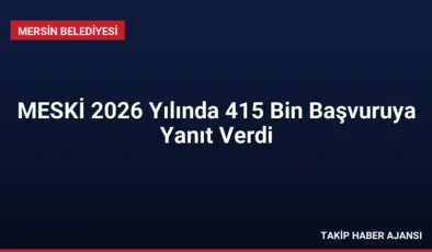 MESKİ 2026 Yılında 415 Bin Başvuruya Yanıt Verdi