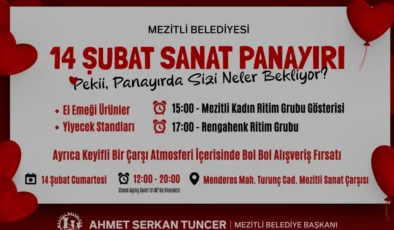 Mezitli Belediyesi 14 Şubat Sanat Panayırı için hazırlıklarını tamamladı