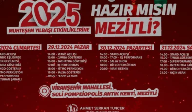 Mezitli Belediyesi 2025 Yılbaşı Kutlamaları İçin Hazır
