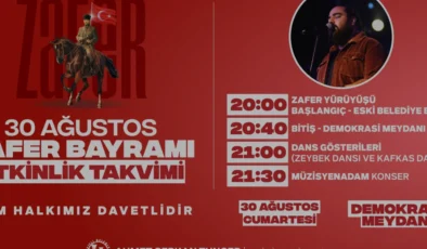 Mezitli Belediyesi 30 Ağustos Zafer Bayramı için kutlama programı hazırladı