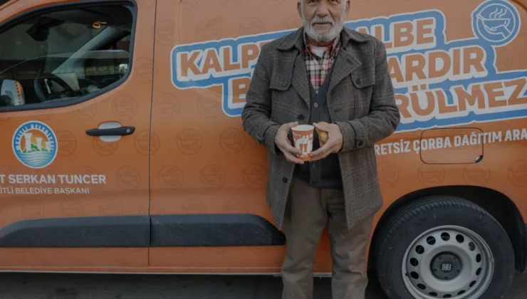 Mezitli Belediyesi sabah saatlerinde ücretsiz çorba dağıtıyor