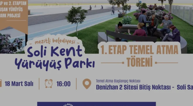 Mezitli Belediyesi Soli Kent Yürüyüş Parkı İçin Temel Atıyor