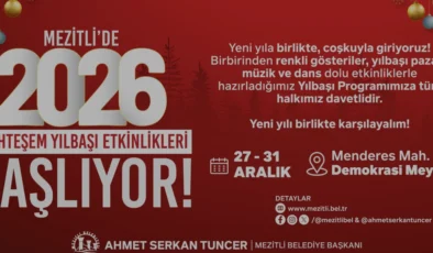 Mezitli Belediyesi Yeni Yıl Kutlamalarına Hazırlanıyor