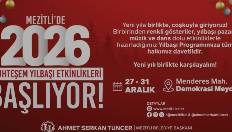 Mezitli Belediyesi Yeni Yıl Kutlamalarına Hazırlanıyor