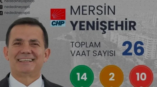 Yenişehir Belediyesi İki Yıllık Vaat Karnesinde Zirveye Yerleşti