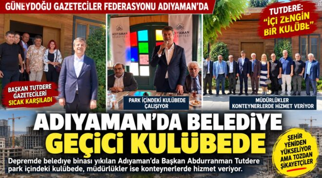 Depremin İzleri Sürüyor: Tutdere Makamını Parktaki Kulübede Sürdürüyor
