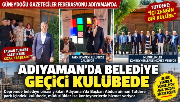Depremin İzleri Sürüyor: Tutdere Makamını Parktaki Kulübede Sürdürüyor