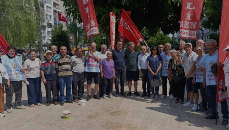 Emekli Sendikalarından Mersinde Hayat Pahalılığına Karşı Tepki