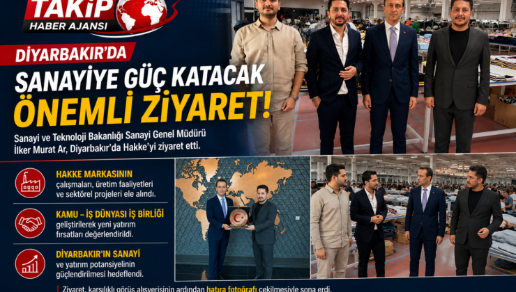 Sanayi Genel Müdürü İlker Murat Ar’dan Diyarbakır’da Hakke Ziyareti