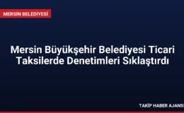 Mersin Büyükşehir Belediyesi Ticari Taksilerde Denetimleri Sıklaştırdı