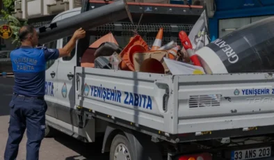 Yenişehir Belediyesi Kaldırım İşgallerine Müdahale Etti