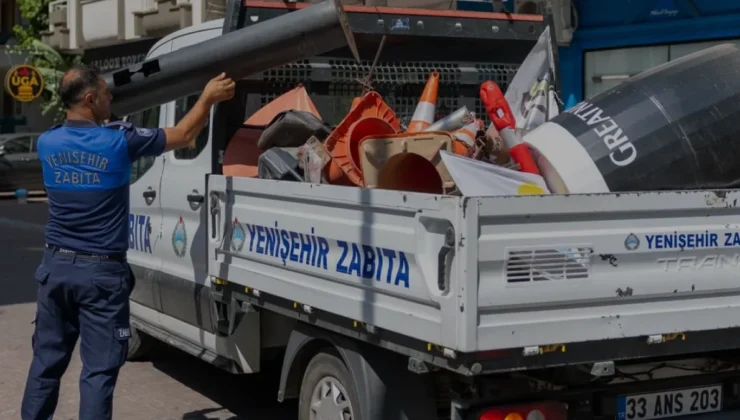 Yenişehir Belediyesi Kaldırım İşgallerine Müdahale Etti