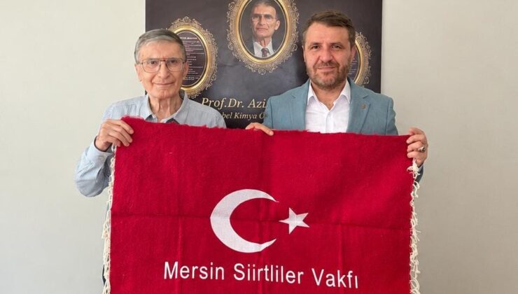 MERSİN SİİRTLİLER VAKFI BAŞKANI ZAFER ŞAHİN ÖZTURAN’DAN NOBEL ÖDÜLLÜ AZİZ SANCAR’A ÖNEMLİ ZİYARET