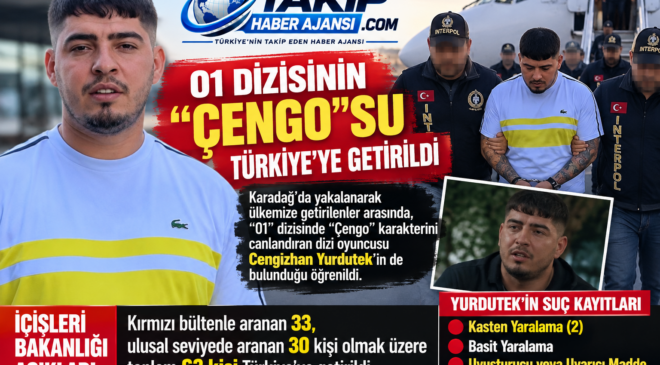 KIRMIZI BÜLTENLE ARANIYORDU! 01 DİZİSİNİN “ÇENGO”SU TÜRKİYE’YE GETİRİLDİ