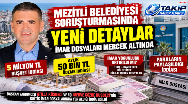MEZİTLİ BELEDİYESİ SORUŞTURMASINDA YENİ DETAYLAR: İMAR DOSYALARI MERCEK ALTINDA